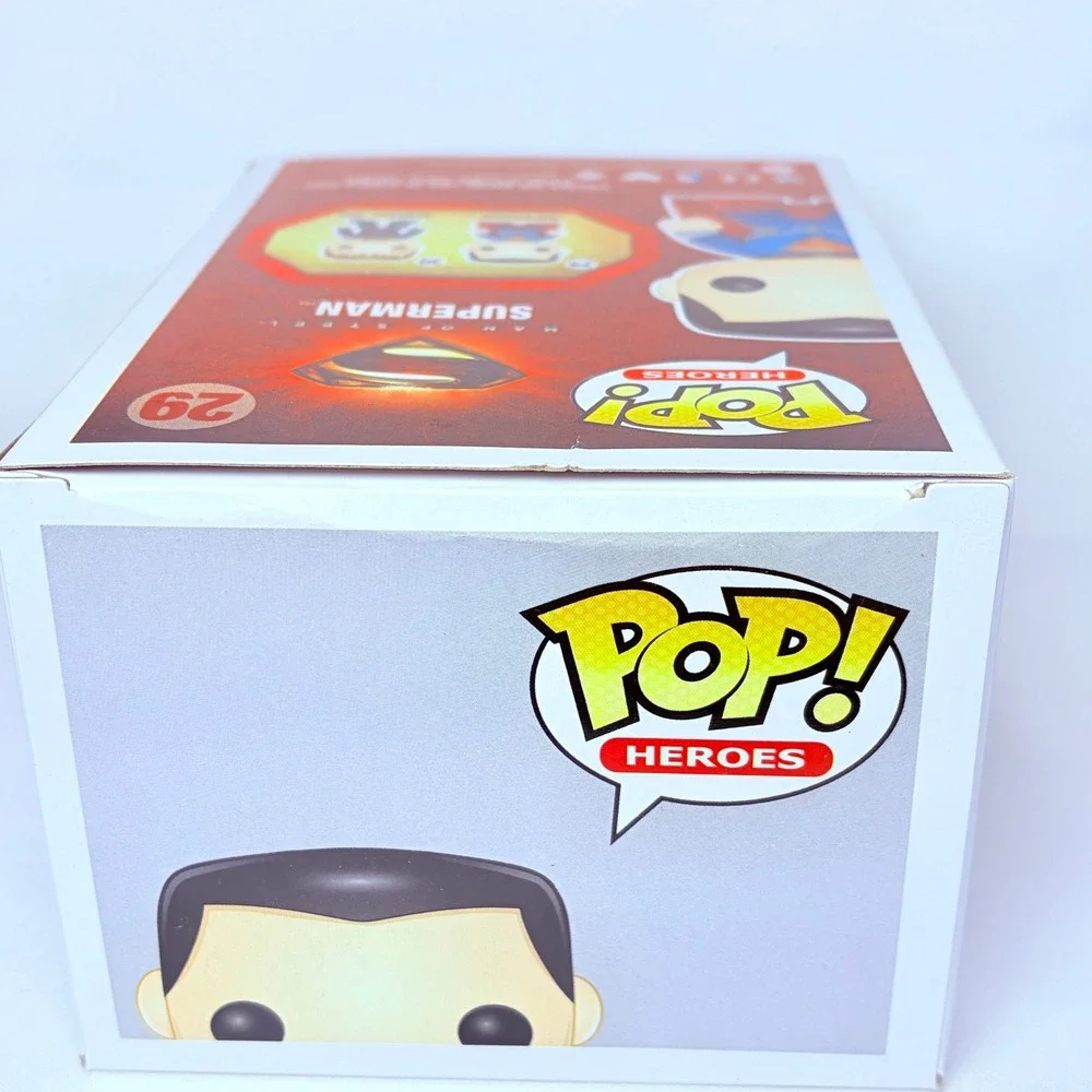 Funko Pop Heroes Superman 29 Man of Steel Vinyl Figure DC Universe Blue Red Suit